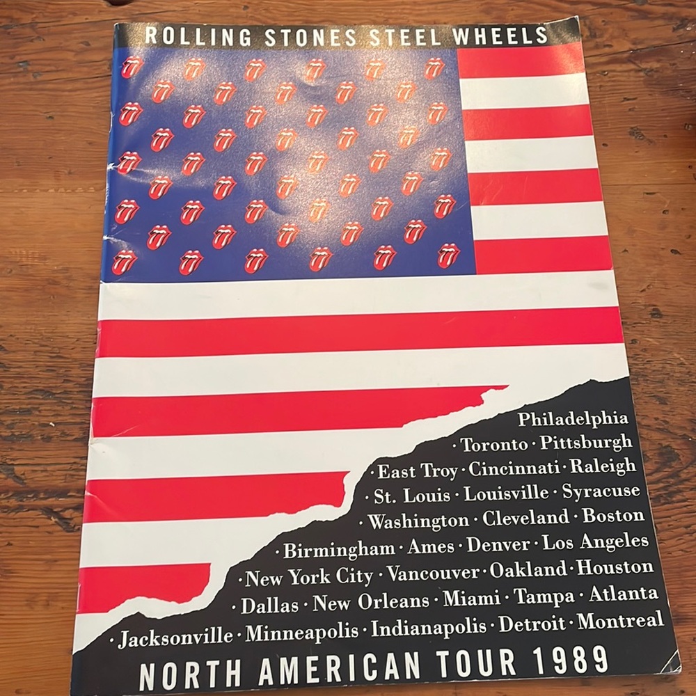 Rolling Stones Steel Wheels North American Tour 1989 Program